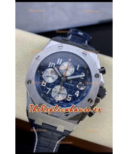 Audemars Piguet Royal Oak Offshore Dial Azul Cronógrafo Réplica a Espejo 1:1 - Acero 904L