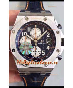 Audemars Piguet Royal Oak Offshore Chronograph Dial Azul Caja Acero 904L Reloj Réplica a espejo 1: 1 Movimiento 3126