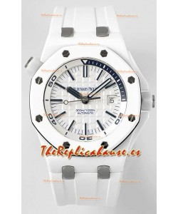 Audemars Piguet Royal Oak Offshore Cerámica Reloj Réplica Suizo 1:1 Definitiva Dial Blanco Movimiento Cal.3102