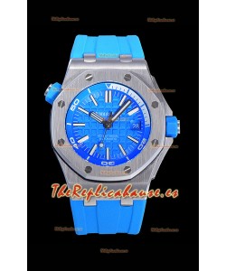 Audemars Piguet Royal Oak Reloj Réplica Suizo de Buzo Dial Claro de Acero 904L 1:1 Movimiento Calidad 3120 