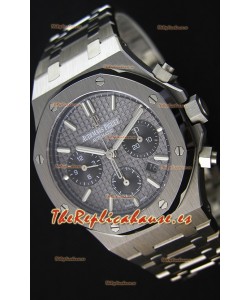 Audemars Piguet Royal Oak Reloj Réplica Suizo Cronógrafo, Dial Gris tipo Pizarra Correa de Acero