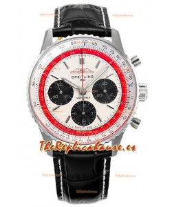 Breitling Navitimer B01 Boeing 747 Chronograph 43 Dial Blanco - Caja Acero 904L Réplica Suiza Espejo 1:1