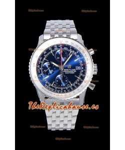 Breitling Navitimer 1 Cronógrafo 41MM Reloj Suizo Dial Azul en Acero 904L - Correa de Acero