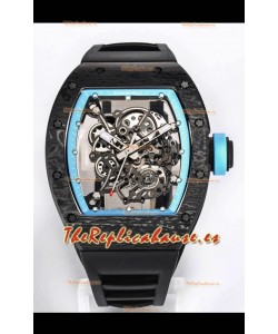 Richard Mille RM055 Caja Cerámica Negra Reloj Réplica a Espejo 1:1 Correa Negra