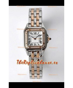 PANTHERE de Cartier Edition 22mm Reloj Suizo Espejo 1:1 Caja Oro Rosado en dos Tonos