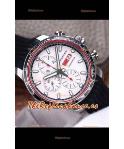 Chopard Classic Racing Cronógrafo Reloj Réplica Espejo 1:1 en Caja de Acero - Dial Blanco