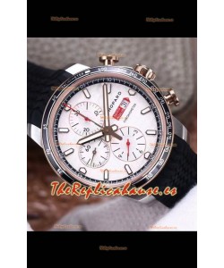 Chopard Classic Racing Cronógrafo Reloj Réplica Espejo 1:1 en Caja de Acero - Dial Blanco