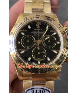 Rolex Cosmograph Daytona 116508 Oro Amarillo Movimiento Original Cal.4130 - Reloj de Acero Ultimate 904L Mejorado