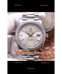 Rolex Day Date Presidential Acero 904L 40MM - Dial Acero Calidad a Espejo 1:1