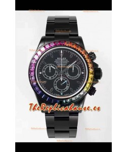 Rolex Daytona Edición Blaken Suizo Reloj Réplica a Espejo 1:1 Movimiento Cal.4130 Caja en PVD