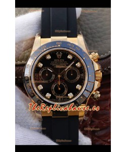 Rolex Cosmograph Daytona 116508 Oro Amarillo Movimiento Original Cal.4130 - Reloj de Acero Ultimate 904L Mejorado