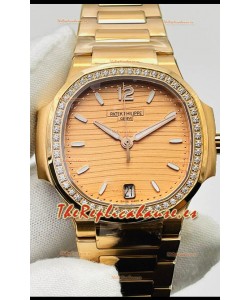 Patek Philippe Nautilus 7118/1200R-010 35MM Reloj Réplica Suizo a espejo 1:1 en Oro Rosado