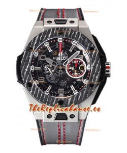 Hublot Big Bang Edición F1 "Titanium Carbon" Cronógrafo Reloj Réplica Suiza 