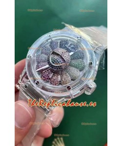 Hublot Classic Fusion Takashi Murakami Sapphire Rainbow Reloj Movimiento Suizo 45MM