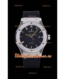 Hublot Classic Fusion Reloj Réplica Suizo a espejo 1:1 Caja de Acero 904L Dial Negro