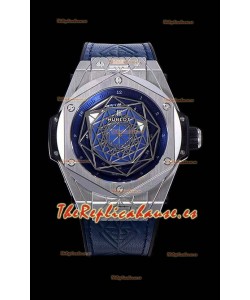 Hublot Big Bang One Click Sang Bleu Reloj Réplica a espejo 1:1 Caja en Acero Inoxidable 45MM - Dial Azul
