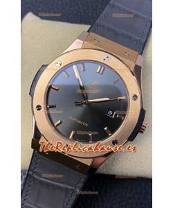 Hublot Classic Fusion Reloj Réplica Suizo a Espejo 1:1 Caja en Acero 904L Dial Gris 42MM