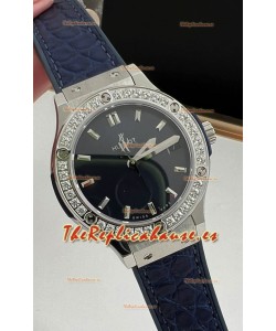 Hublot Classic Fusion Acero Inoxidable 33MM Dial Azul Reloj Movimiento Cuarzo Suizo Calidad Espejo 1:1
