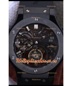 Hublot Classic Fusion Tourbillon Reloj Réplica Suizo a Espejo 1:1 - Caja Cerámica 45MM