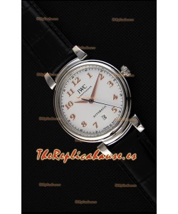IWC Schaffhausen DA Vinci IW356601 Reloj Suizo Automático Dial Blanco Réplica a Espejo 1:1
