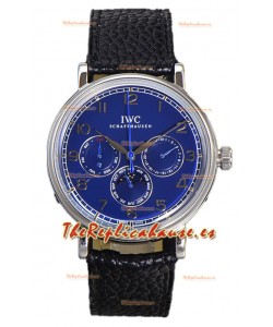 IWC Portofino Calendario Perpetuo IW3446 Dial Azul Reloj Réplica Suiza 