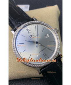 IWC Portofino Automático Calidad Espejo 1:1 Dial Acero Caja Acero 904L Reloj Réplica Suizo