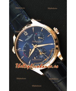 Jaeger LeCoultre Master Geographic Indicador de Reserva de Energía Reloj Réplica Suizo Oro Rosado