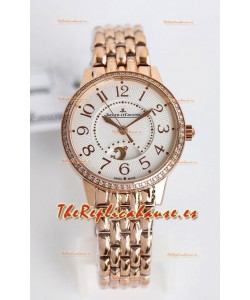 Jaeger-LeCoultre Rendez-Vous Acero Dia y Noche Reloj Suizo Réplica Espejo 1:1 Oro Rosado