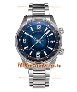 Jaeger LeCoultre Polaris Date Dial Azul Correa Acero Reloj Réplica Espejo 1:1 42MM
