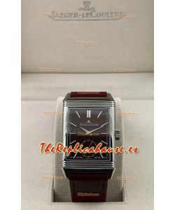 Jaeger-LeCoultre Reverso DuoFace Reloj Caja Acero Dial Rojo en Movimiento Suizo Automático