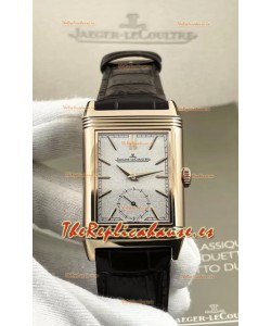 Jaeger-LeCoultre Reverso DuoFace Reloj Caja Oro Rosado Dial Marrón en Movimiento Suizo Automático