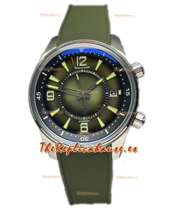 Jaeger LeCoultre Polaris Date Dial Verde Correa Goma Reloj Réplica Espejo 1:1 42MM