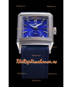 Jaeger LeCoultre Reverso Reloj Réplica Suizo Caja de Acero - Dial Azul 