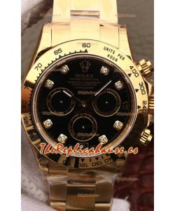 Rolex Cosmograph Daytona 116508 Oro Amarillo Movimiento Original Cal.4130 - Reloj de Acero Ultimate 904L Mejorado