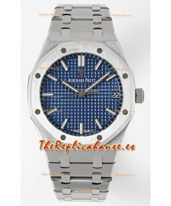 Audemars Piguet Royal Oak 15500 41MM Dial Azul Acero 904L Movimiento CALIBRE 4302 Réplica a Espejo 1:1