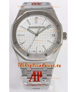 Audemars Piguet Royal Oak 15510 41MM Dial Blanco Acero 904L Movimiento CALIBRE 4302 Réplica a Espejo 1:1