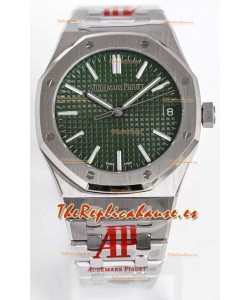 Audemars Piguet Royal Oak 15510 41MM Dial Verde Acero 904L Movimiento CALIBRE 4302 Réplica a Espejo 1:1