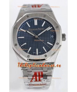 Audemars Piguet Royal Oak 15510 41MM Dial Azul Acero 904L Movimiento CALIBRE 4302 Réplica a Espejo 1:1