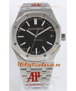 Audemars Piguet Royal Oak 15510 41MM Dial Negro Acero 904L Movimiento CALIBRE 4302 Réplica a Espejo 1:1