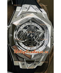 Hublot Big Bang UNICO Sang Bleu II Acero Inoxidable Calidad a Espejo 1:1 Reloj Réplica Suizo