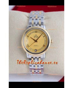 Omega De Ville Edition Reloj Suizo Automático en Dos Tonos Oro Amarillo - Dial Oro
