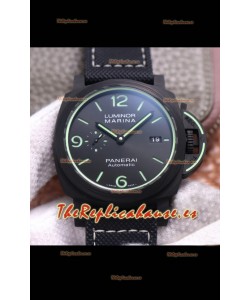 Panerai Luminor Marina PAM1118 Carbotech Reloj Réplica Suizo a Espejo 1:1 44MM