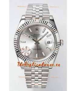 Rolex Datejust Movimiento Cal.3235 Reloj Suizo Réplica a Espejo 1:1 Acero 904L 41MM - Dial Acero