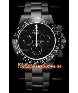 Rolex Daytona Blaken Réplica Suiza a Espejo 1:1 Dial Negro Movimiento Cal.4130 (CON CAJA) 