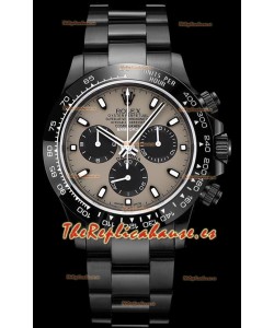 Rolex Daytona Blaken Réplica Suiza a Espejo 1:1 Dial Gris Movimiento Cal.4130 (CON CAJA)