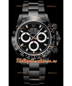 Rolex Daytona Blaken Réplica Suiza a Espejo 1:1 Dial Negro Movimiento Cal.4130 (CON CAJA) 