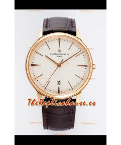 Vacheron Constantin Patrimony Oro Rosado Reloj Réplica Suizo a Espejo 1:1 40MM Acero 904L