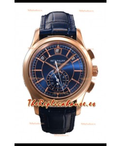 Patek Philippe 5205 Complications Moonphase Dial Azul Reloj Réplica Suiza Espejo 1:1