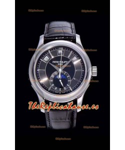 Patek Philippe Complications MoonPhase 5205-001 Reloj Réplica Suizo a Espejo 1:1 Dark Gris Dial
