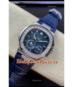Patek Philippe Nautilus 5712G Reloj Réplica Suizo en Calidad 1:1 en Dial Negro